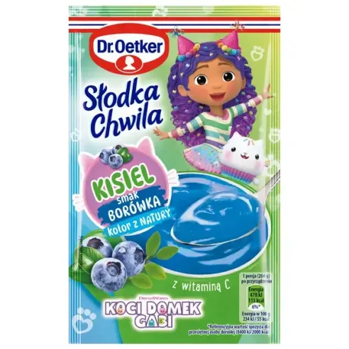 Dr. Oetker Kisiel Koci Domek Gabby's Blueberry Jelly Slodka Chwila