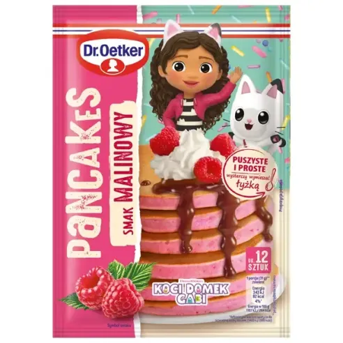 Dr. Oetker Gabby's Pancakes Raspberry Smak Malinowy Koci Domek