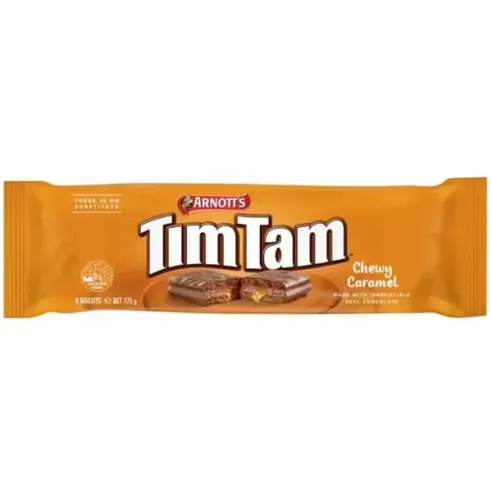 Arnott's Tim Tam Chewy Caramel Chocolatey Biscuit Bars