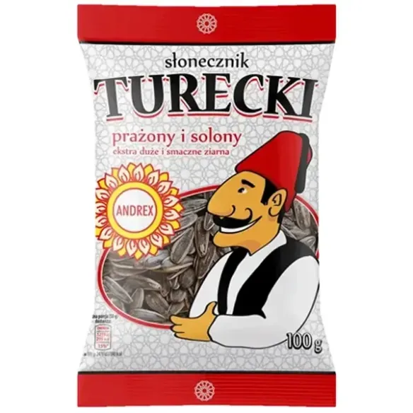 Andrex Sunflower Seeds Toasted & Salted Słonecznik Turecki Prażony i Solony