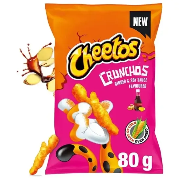 Cheetos Crunchos Ginger & Soy Sauce Flavoured