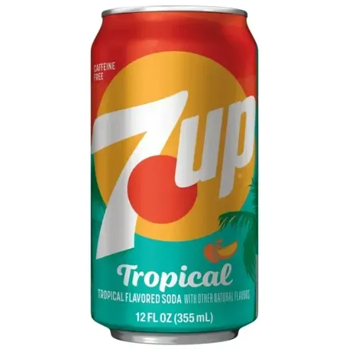 7up Tropical Flavored Soda Soft Drink