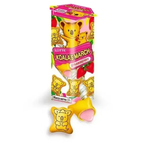 Lotte Koalas March Biscuits with Strawberry Flavor