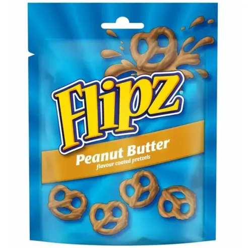 Flipz Peanut Butter Flavoured Coated Pretzels
