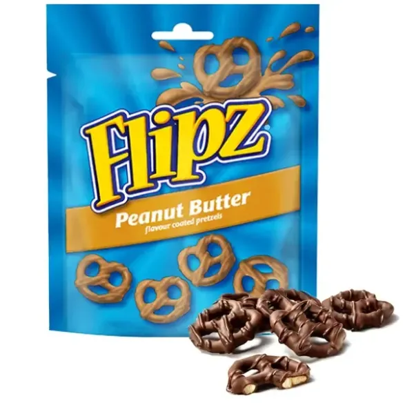 Flipz Peanut Butter Flavoured Coated Pretzels