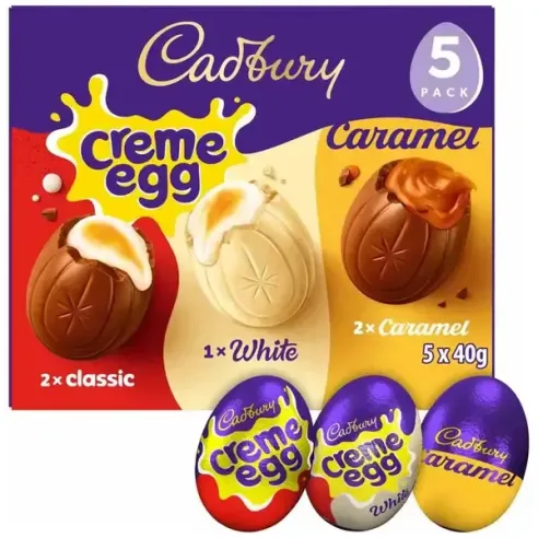 Cadbury Mixed Chocolate Filled Egg 5 Pack Multipack