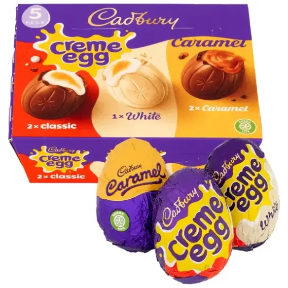Cadbury Mixed Chocolate Filled Egg 5 Pack Multipack