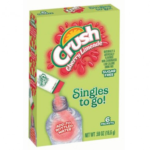 Crush Cherry Limeade Singles to Go 6 Pack - 16.6 g