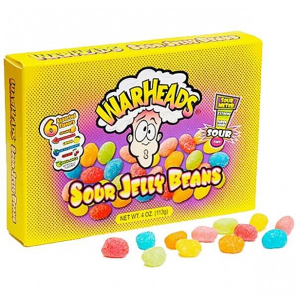 Warheads Sour Jelly Beans 113 g