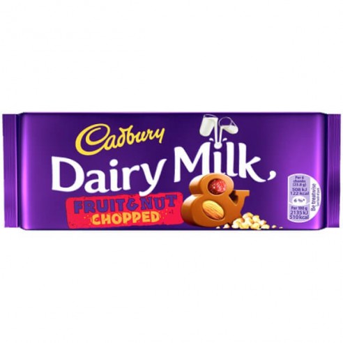 Cadbury Fruit and Nut Chopped Block 95 g