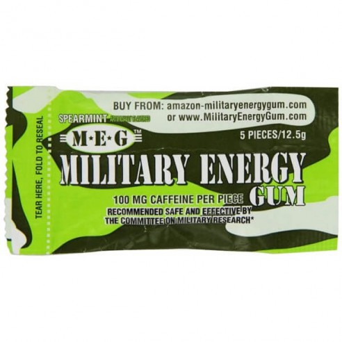 Military Spearmint Energy Gum 13 g
