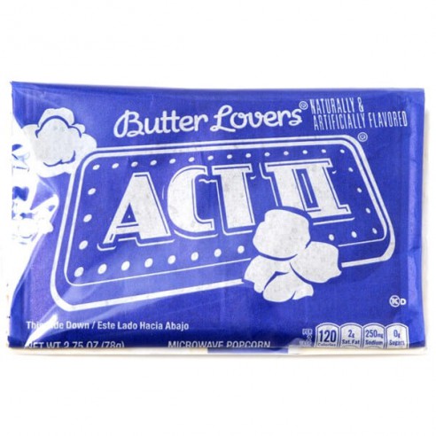 Act II Popcorn Butter Lovers 78 g