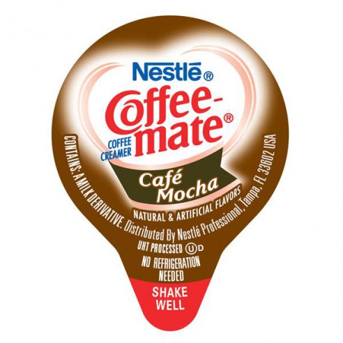 Coffee Mate Cafe Mocha Liquid Creamer Singles 50 Pack - 550 ml