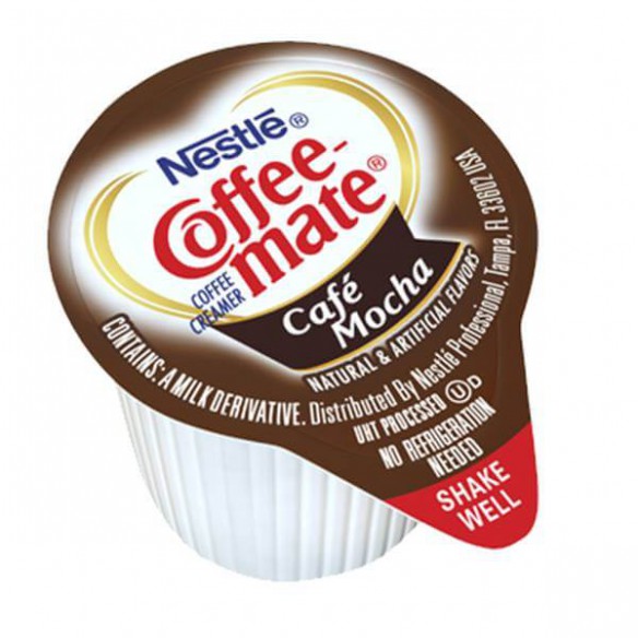 Coffee Mate Cafe Mocha Liquid Creamer Singles 50 Pack - 550 ml