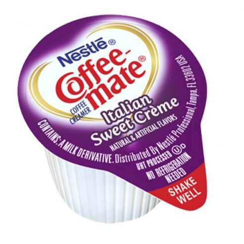 Coffee Mate Italian Sweet Cream Liquid Creamer Singles 50 Pack - 550 ml