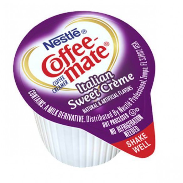 Coffee Mate Italian Sweet Cream Liquid Creamer Singles 50 Pack - 550 ml