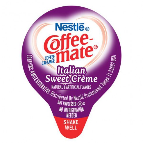 Coffee Mate Italian Sweet Cream Liquid Creamer Singles 50 Pack - 550 ml