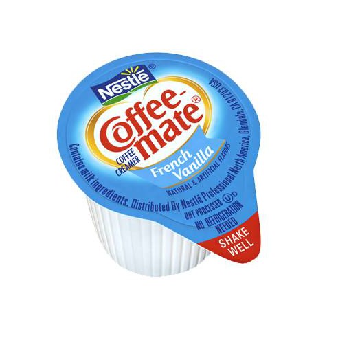 Coffee Mate French Vanilla Liquid Creamer Singles 50 Pack - 550 ml