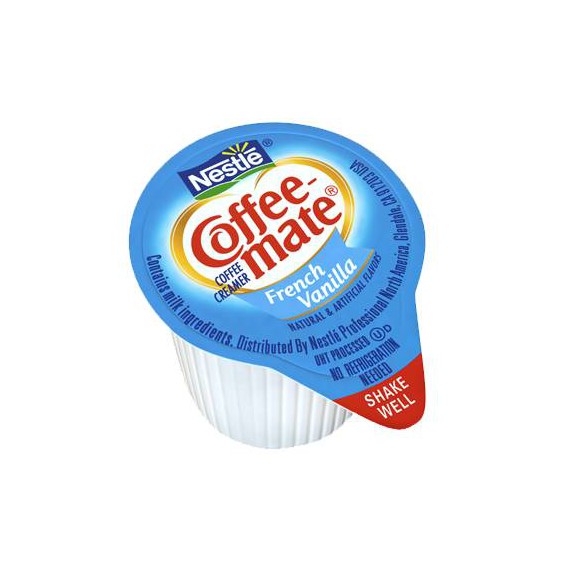 Coffee Mate French Vanilla Liquid Creamer Singles 50 Pack - 550 ml
