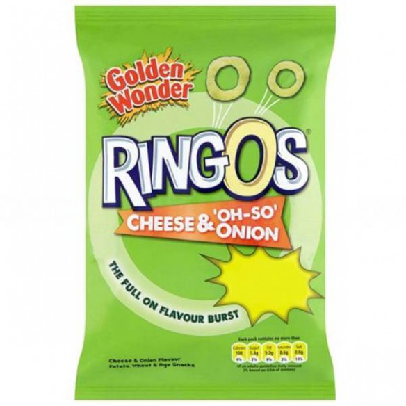 Golden Wonder Ringos Cheese & Onion 18 g