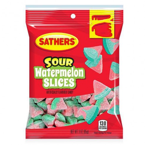Sathers Sour Watermelon Slices 85 g