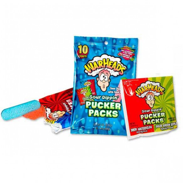 Warheads Sour Dippin Pucker Packs 10 Pack - 84 g