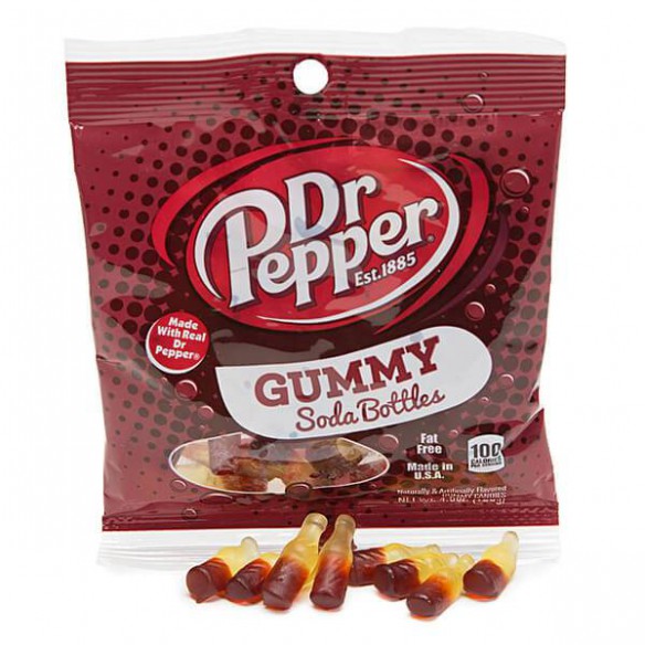 Dr Pepper Gummy Soda Bottles 128 g