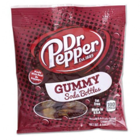 Dr Pepper Gummy Soda Bottles 128 g