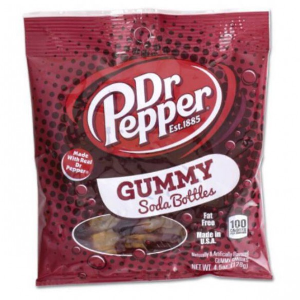 Dr Pepper Gummy Soda Bottles 128 g