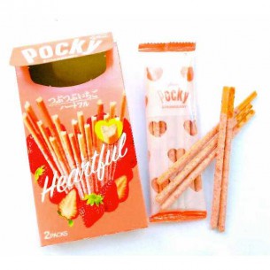 Pocky Strawberry Heartful 57 g 2