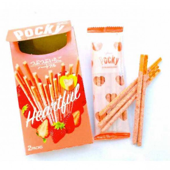 Pocky Strawberry Heartful 57 g