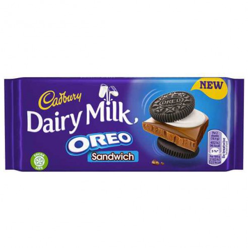 Cadbury Dairy Milk Oreo Sandwich Block 92 g