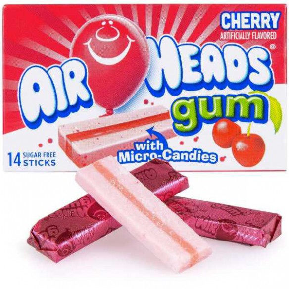 Airheads Bubble Gum Cherry 34 g