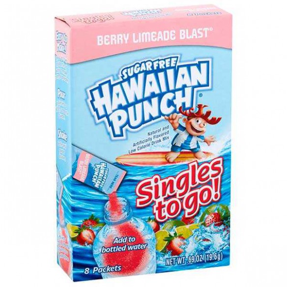 Hawaiian Punch Berry Limeade Blast Singles to Go 8 Pack - 19.6 g