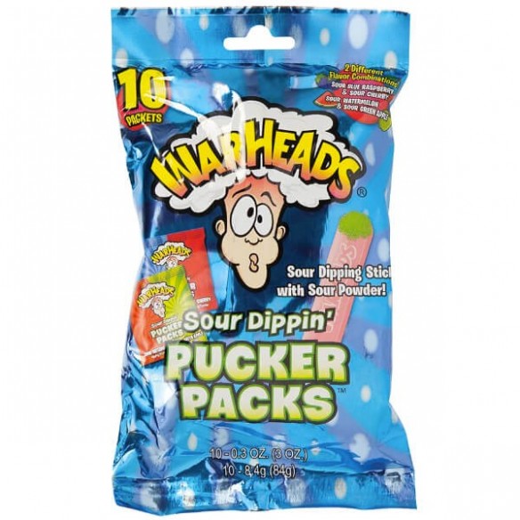Warheads Sour Dippin Pucker Packs 10 Pack - 84 g