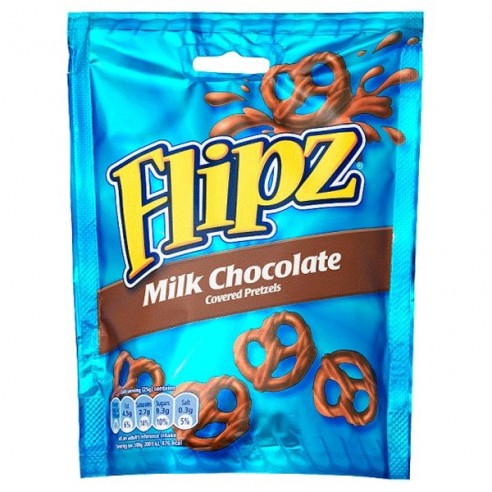 Flipz Milk Chocolate Coated Pretzels 100 g