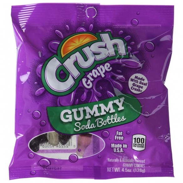 Crush Grape Gummy Soda Bottle 127 g