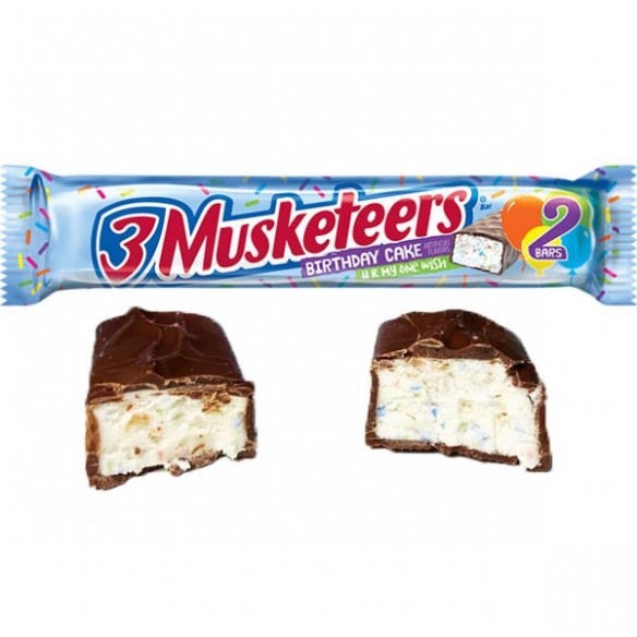 3 Musketeers Birthday Cake 2 Bars 60.7 g