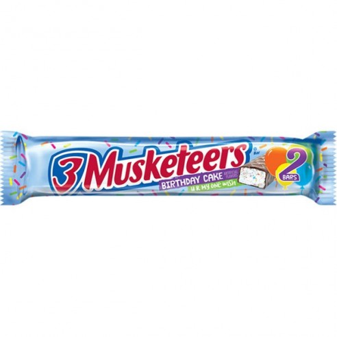 3 Musketeers Birthday Cake 2 Bars 60.7 g