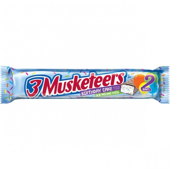 3 Musketeers Birthday Cake 2 Bars 60.7 g