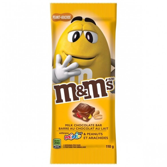 M&M's Peanuts Milk Chocolate Bar 110.6 g