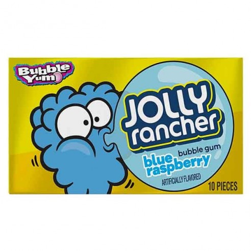 Jolly Rancher Blue Raspberry Bubble Gum 10 Pack - 80 g