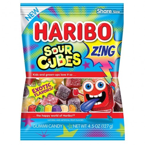 Haribo Sour Cubes Zing 127 g