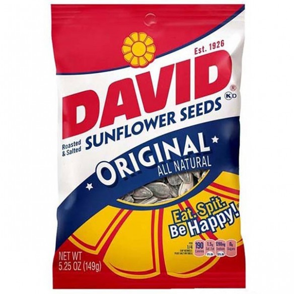DAVID Original Roasted and Salted Sunflower Seeds 149 g