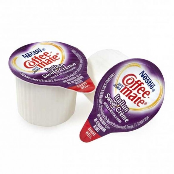 Coffee Mate Italian Sweet Cream Liquid Creamer Singles 50 Pack - 550 ml
