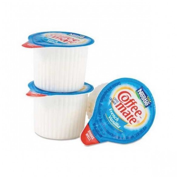 Coffee Mate French Vanilla Liquid Creamer Singles 50 Pack - 550 ml