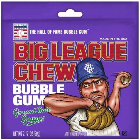 Big League Grape Chew Bubble Gum 60 g