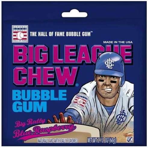Big League Blue Raspberry Chew Bubble Gum 60 g