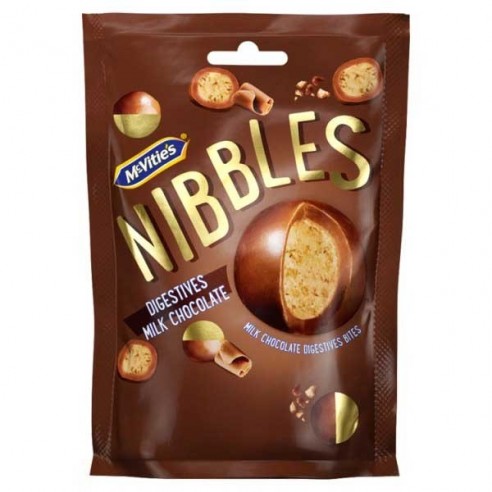 McVitie's Nibbles Milk Chocolate Digestives Bites 120 g