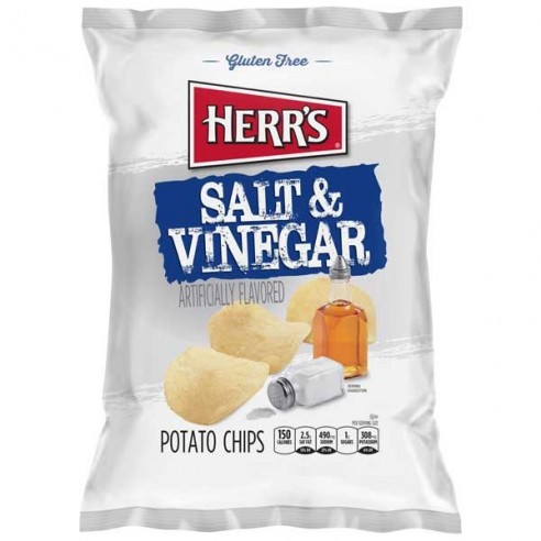 Herr's Salt & Vinegar Potato Chips 28.4 g